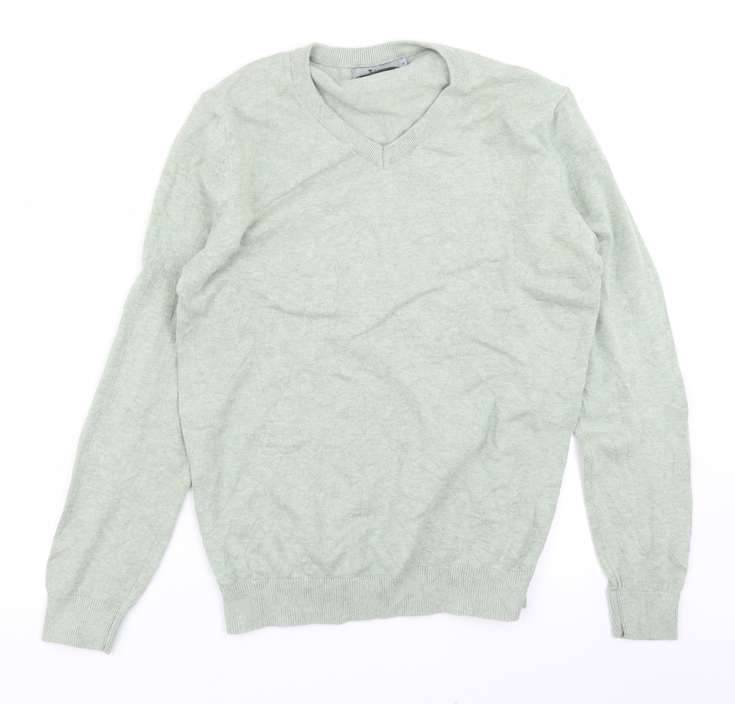 TU Mens Green  Knit Pullover Jumper Size M