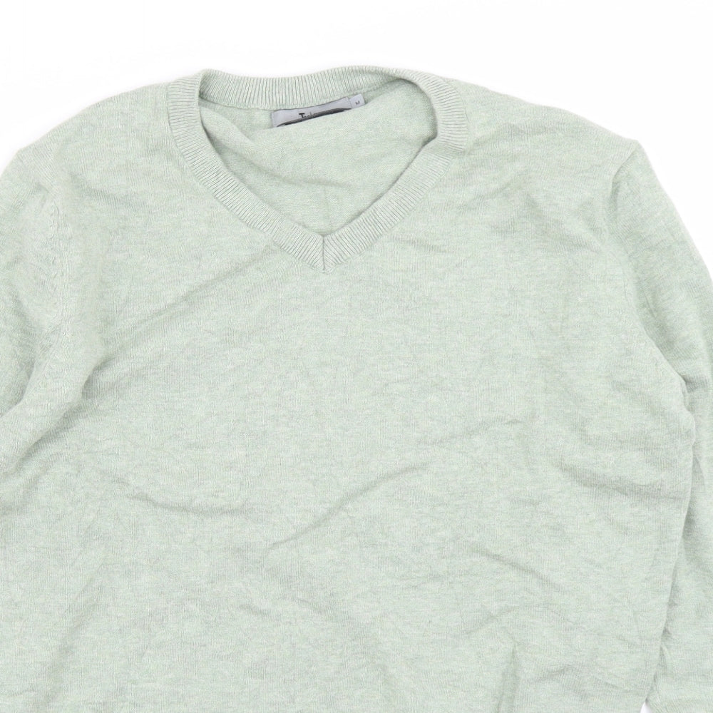 TU Mens Green  Knit Pullover Jumper Size M