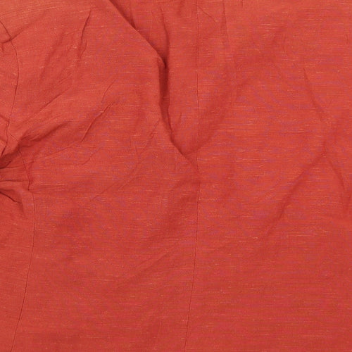 Studio Womens Orange   Jacket Blazer Size 14