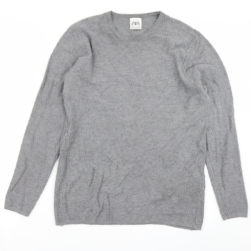 Zara Womens Grey   Basic T-Shirt Size M