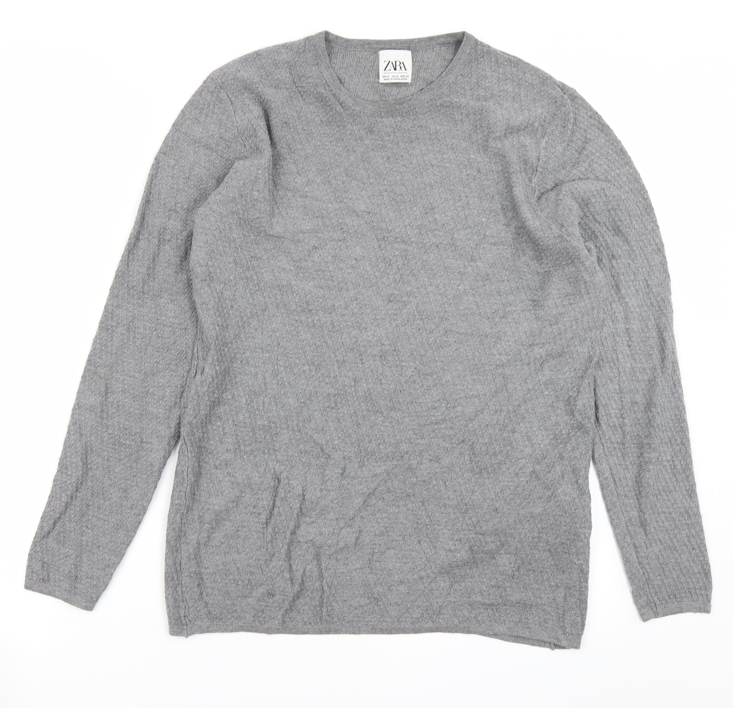 Zara Womens Grey   Basic T-Shirt Size M