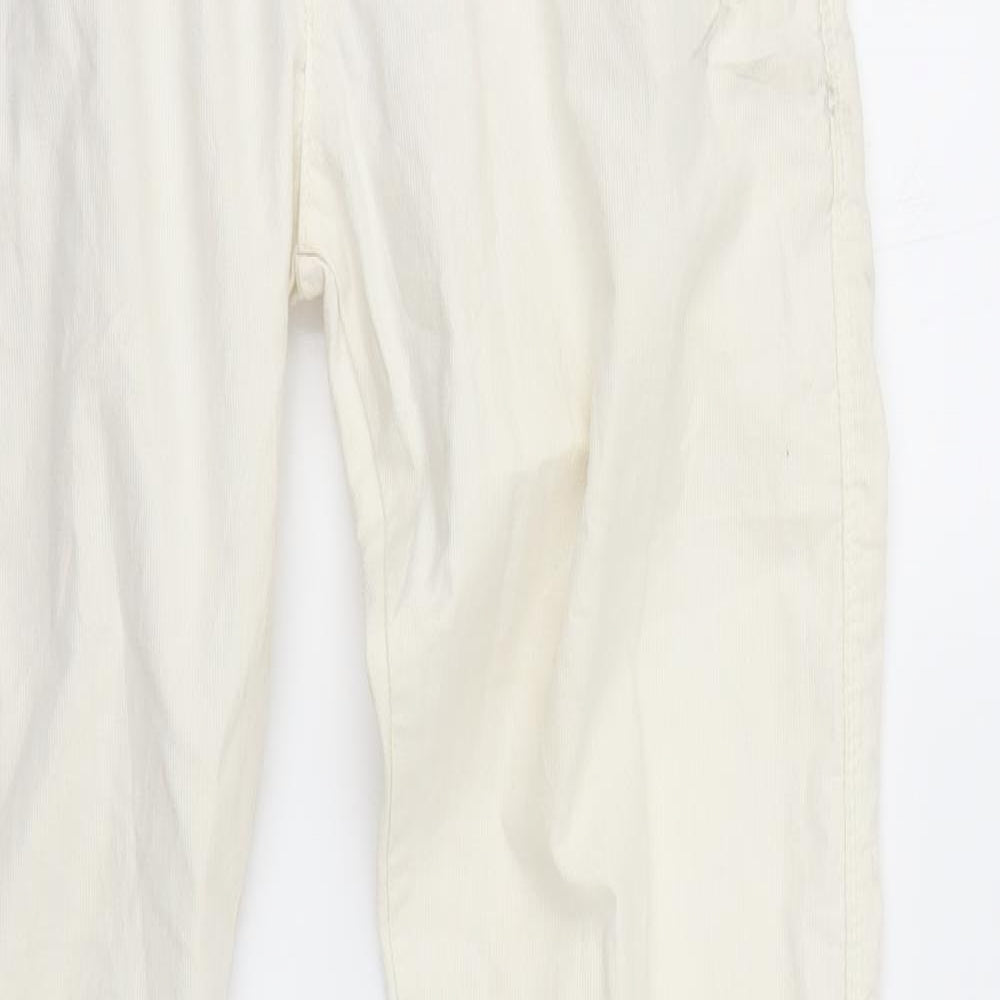 Zara Mens Ivory   Chino Trousers Size 28 in L30 in