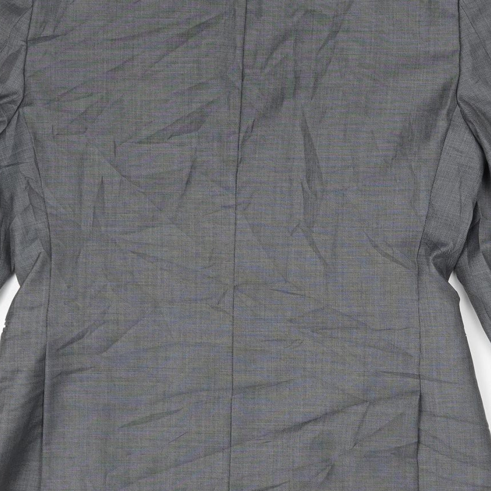 L'ART Mens Grey   Jacket Suit Jacket Size 36