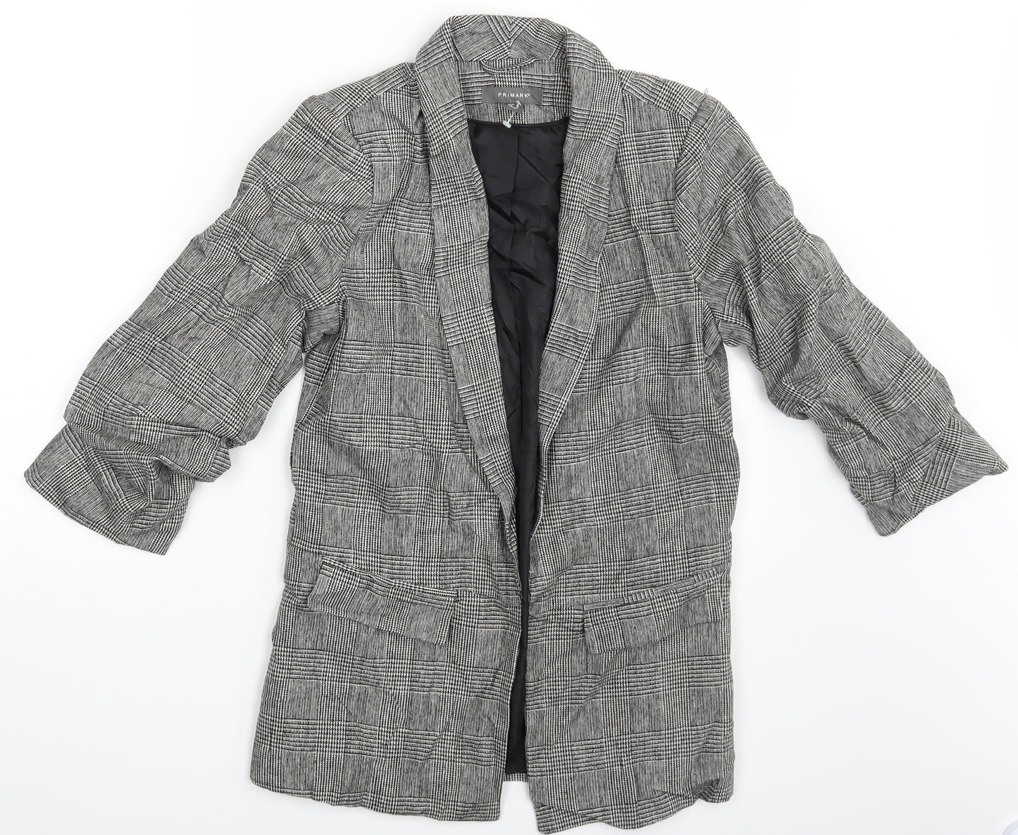 Primark Womens Green Geometric  Jacket Blazer Size 8