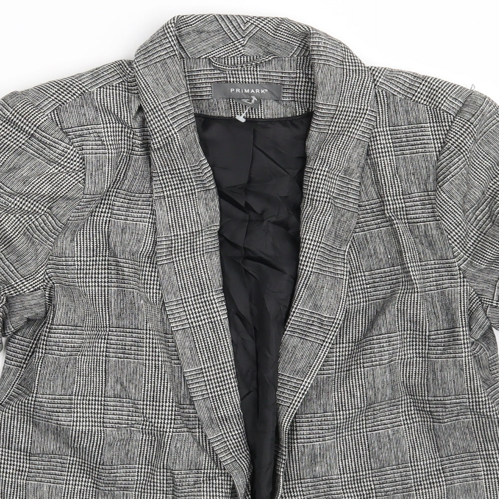 Primark Womens Green Geometric  Jacket Blazer Size 8