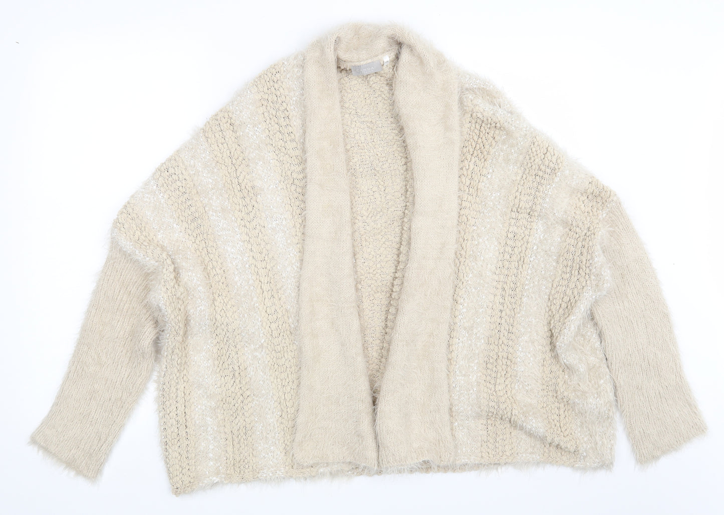 CANDA  Womens Beige   Cardigan Jumper Size L  - Size L/XL