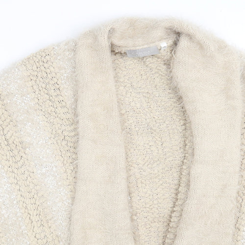 CANDA  Womens Beige   Cardigan Jumper Size L  - Size L/XL
