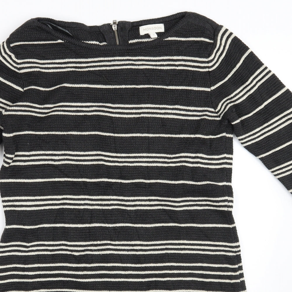 Monsoon Womens Multicoloured Striped  Pullover Jumper Size S
