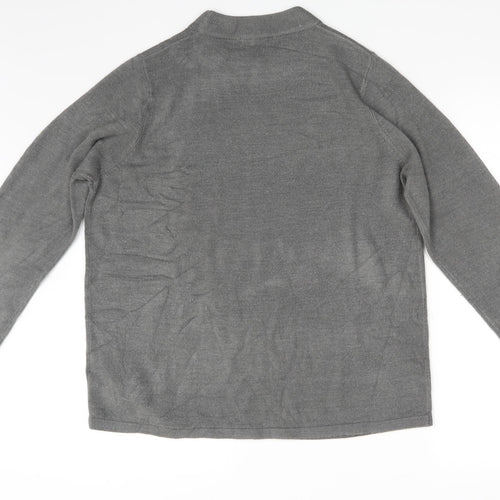 Classic Womens Grey   Pullover Sweatshirt Size 16