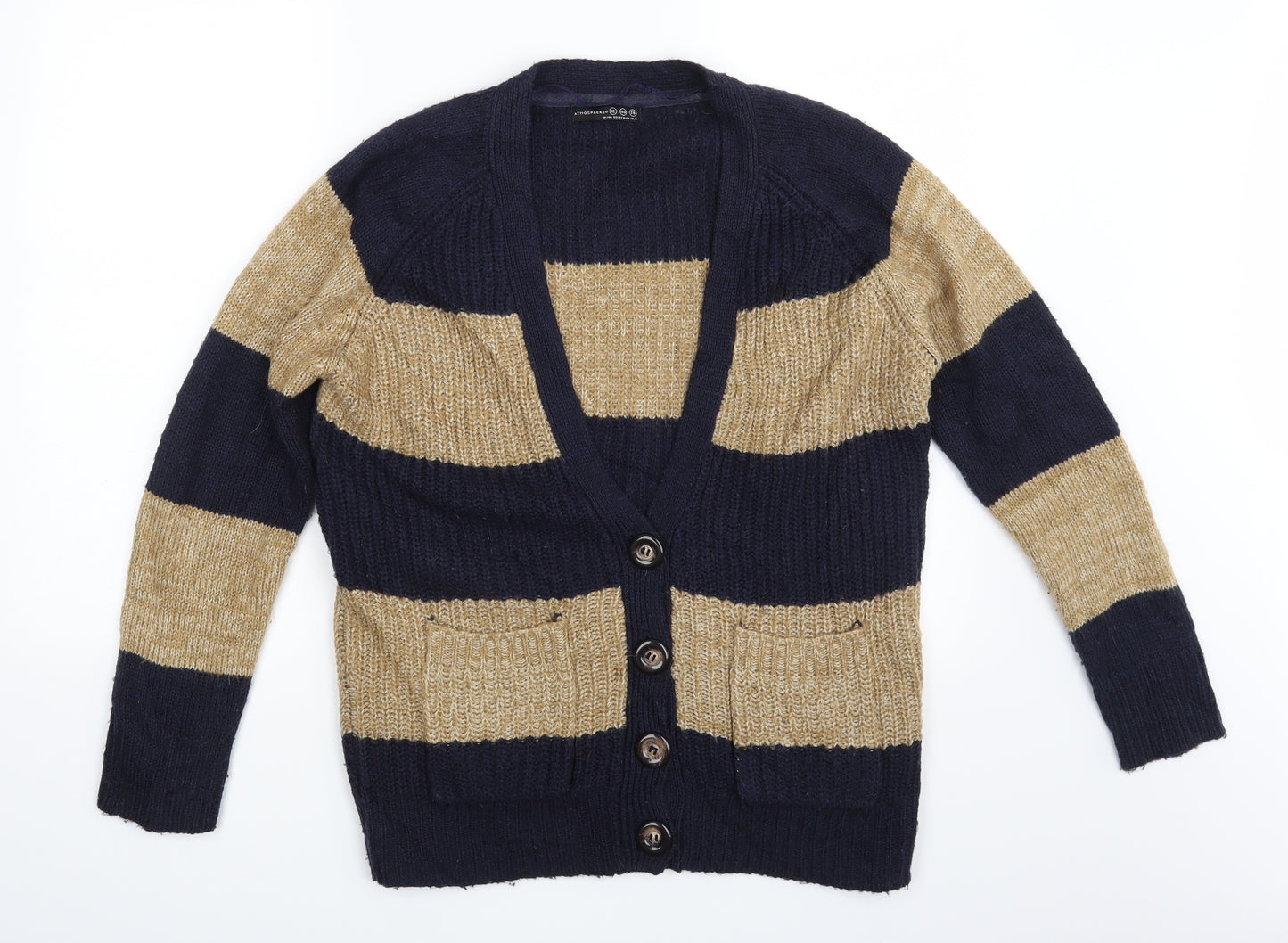 Atmosphere Womens Multicoloured Striped  Cardigan Jumper Size 12