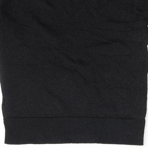 Warehouose Womens Black   Pullover Sweatshirt Size 8