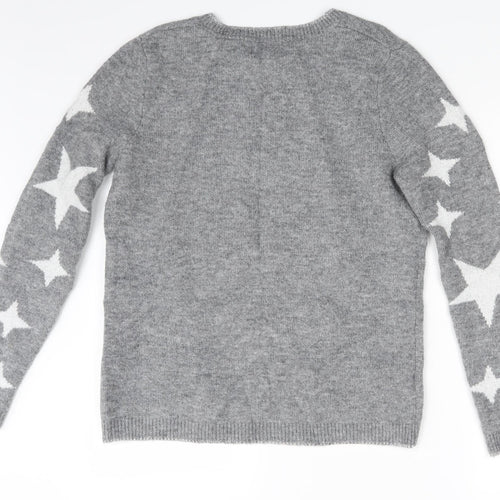 Papaya Womens Grey   Pullover Jumper Size S