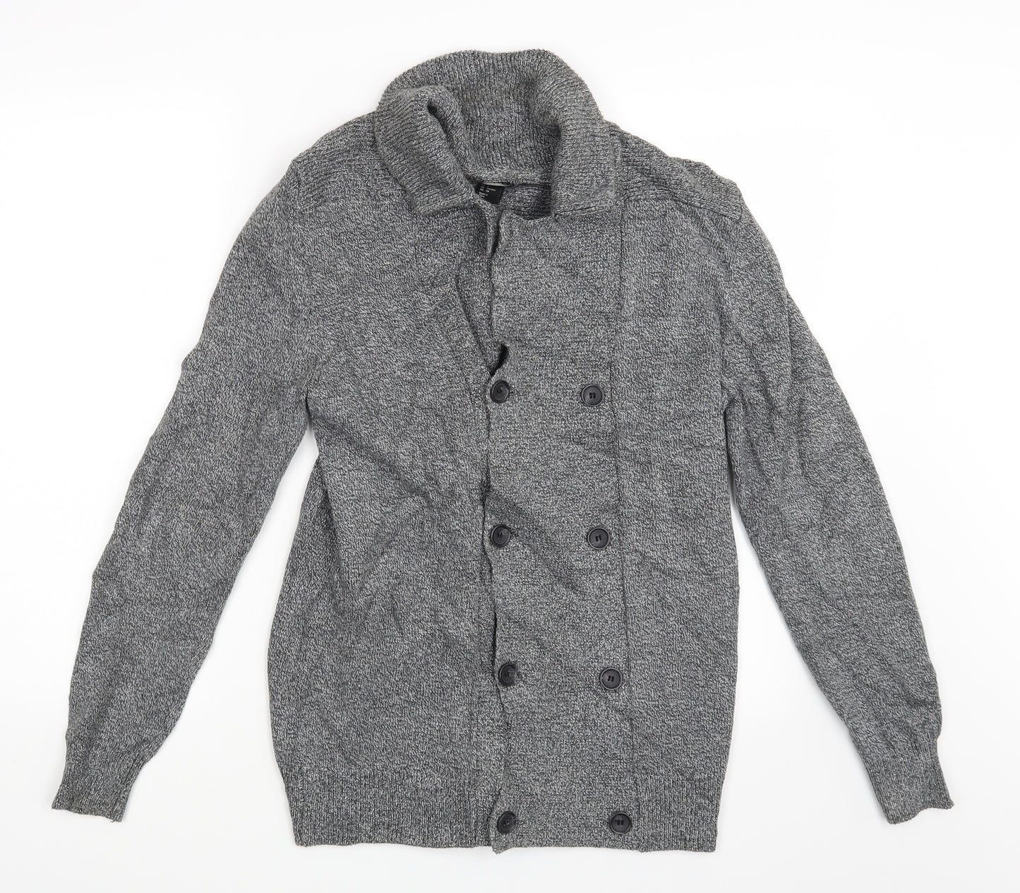 H&M Womens Grey   Cardigan Jumper Size S