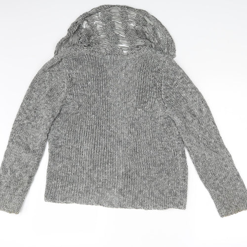 Per Una Womens Grey   Cardigan Jumper Size M