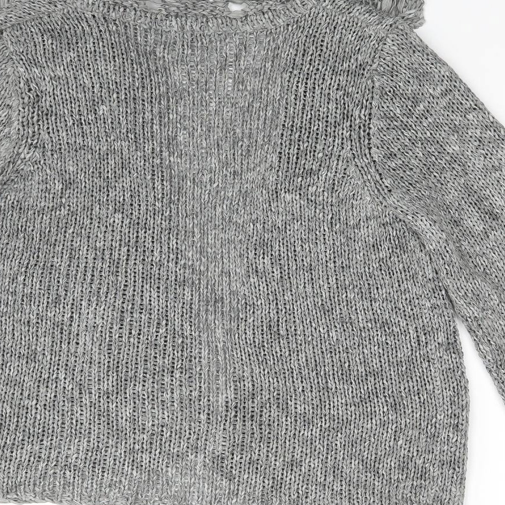 Per Una Womens Grey   Cardigan Jumper Size M