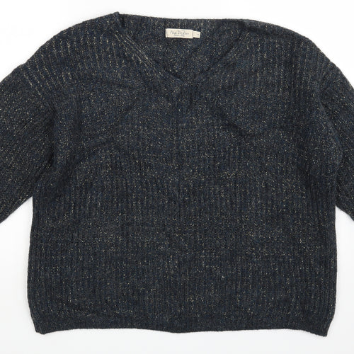 Nada del Riccio Womens Blue   Pullover Jumper Size L