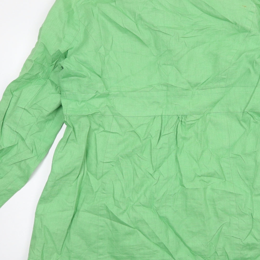 mosnoon Womens Green   Overcoat Coat Size 14
