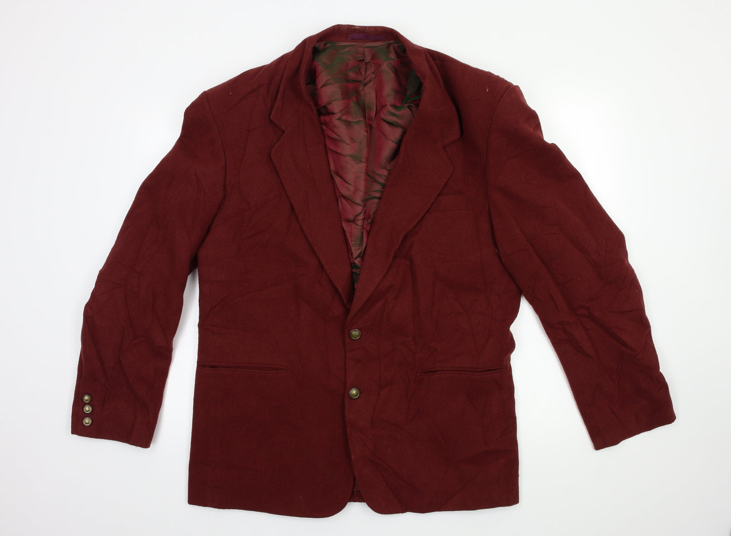 Preworn Mens Red   Jacket Suit Jacket Size 42