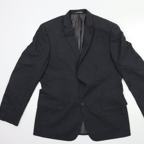WHICHERY Mens Grey   Jacket Suit Jacket Size 42