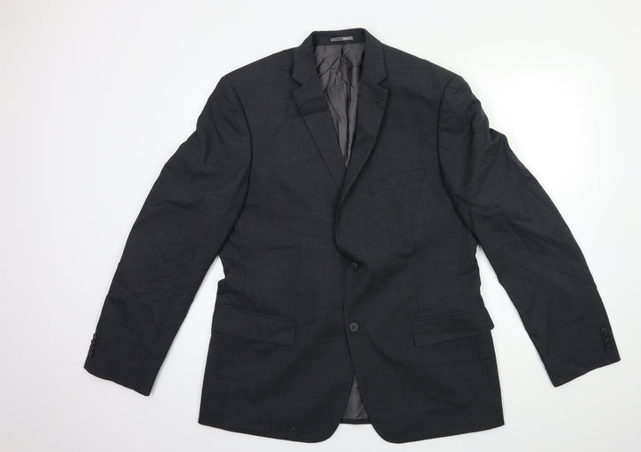 WHICHERY Mens Grey   Jacket Suit Jacket Size 42