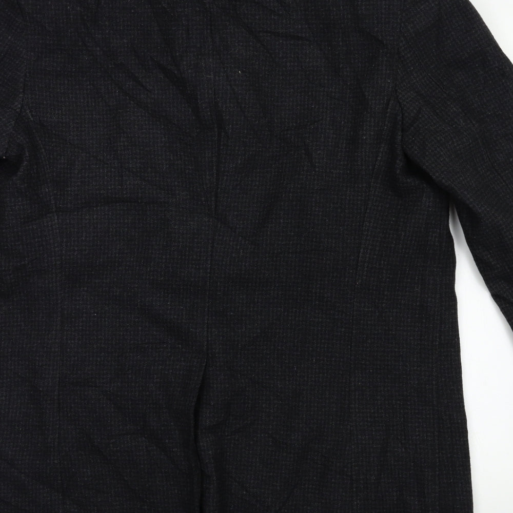 blackwater Mens Black   Overcoat Coat Size L