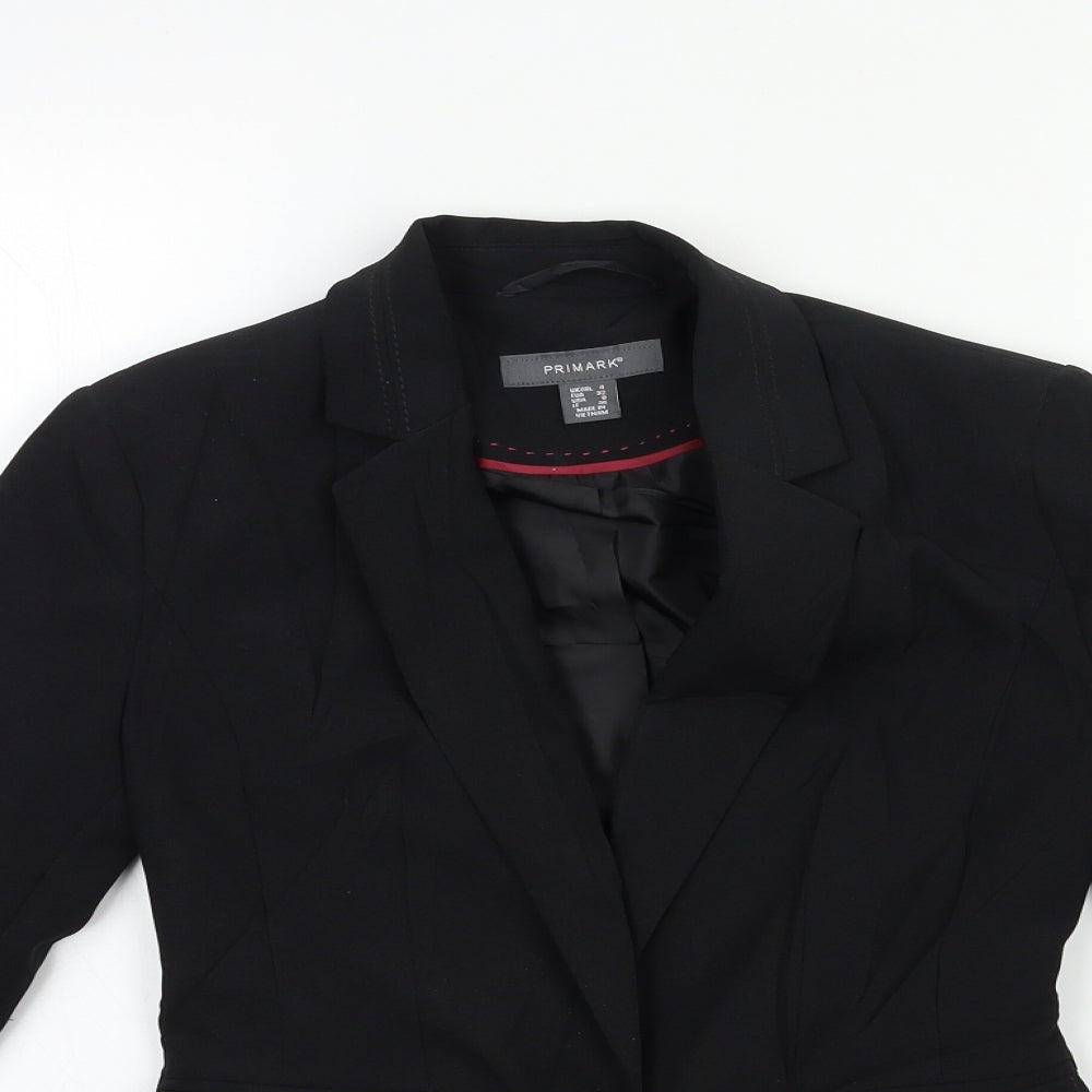 Primark Womens Black   Jacket Blazer Size 4