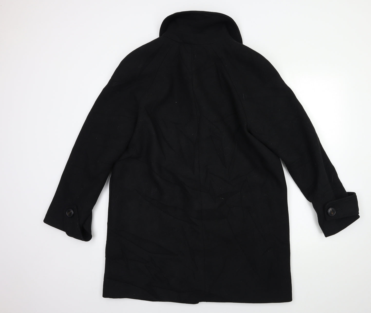 Marks and Spencer Womens Black   Overcoat Coat Size 16