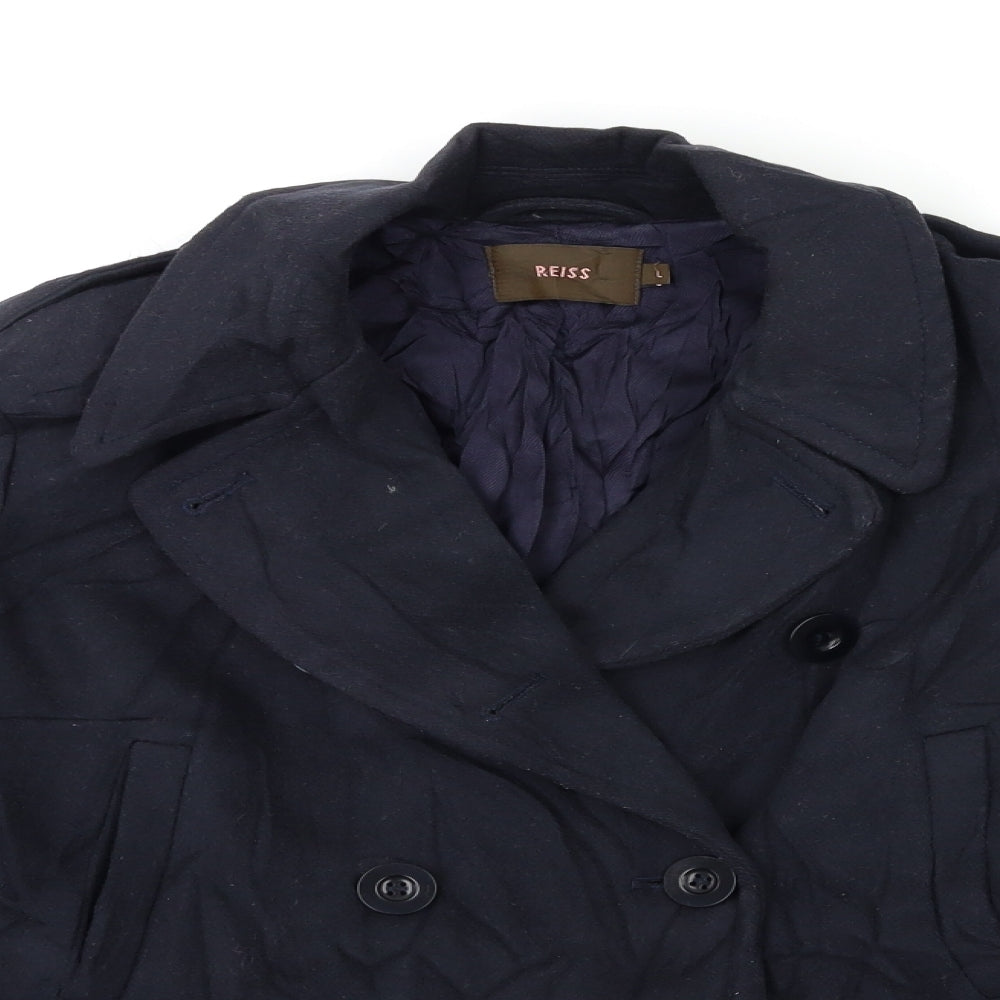 Reiss Womens Blue   Jacket Coat Size L
