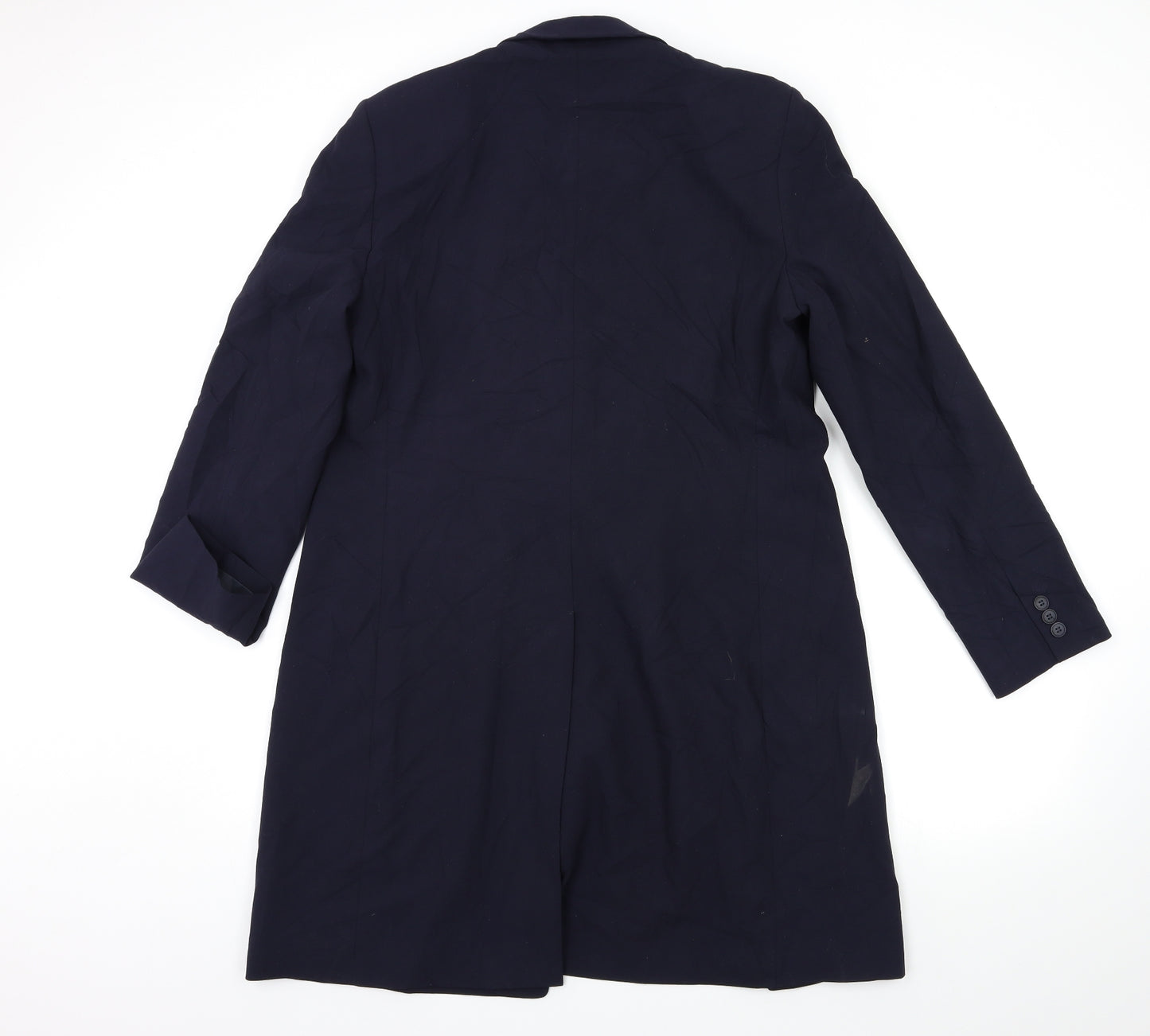 Marks and Spencer Womens Blue   Overcoat Coat Size 16