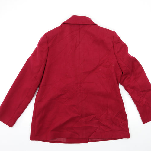 Bonmarché Womens Red   Overcoat Coat Size 16