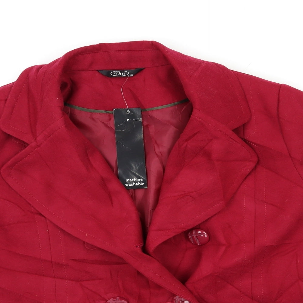 Bonmarché Womens Red   Overcoat Coat Size 16