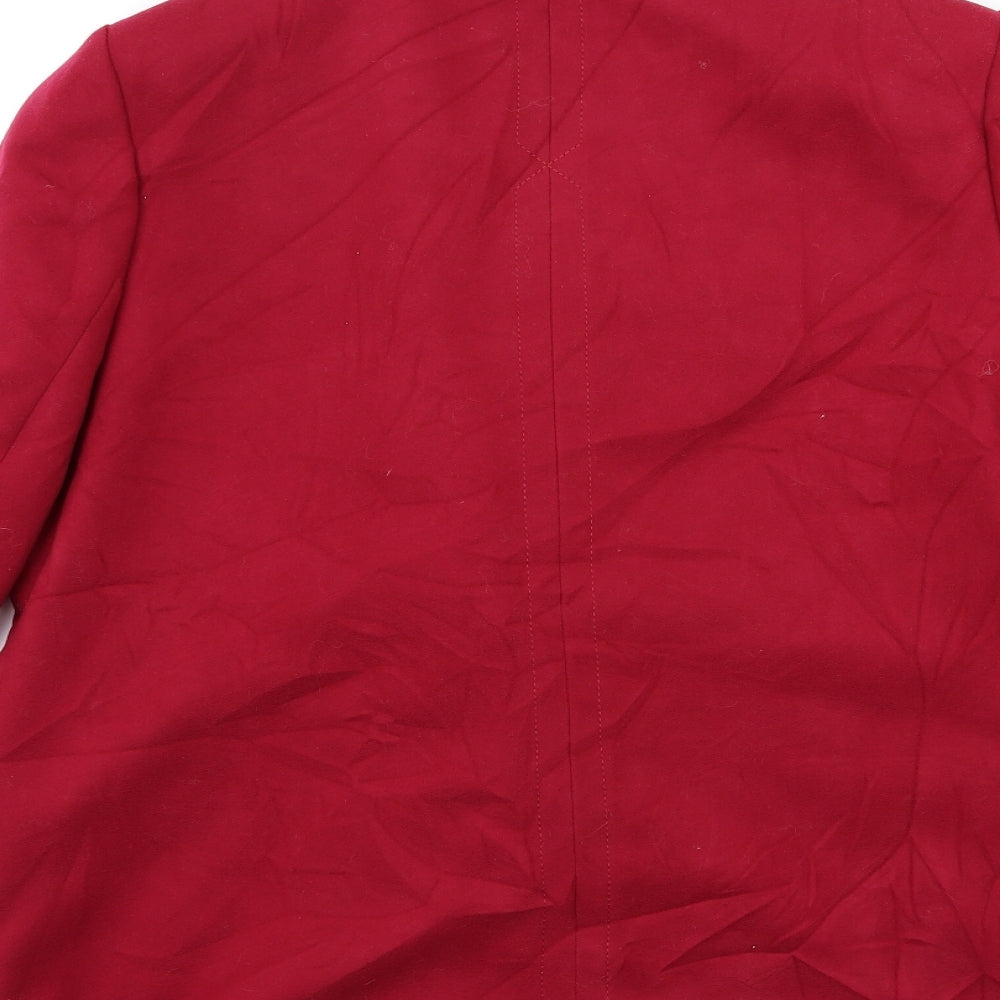 Bonmarché Womens Red   Overcoat Coat Size 16