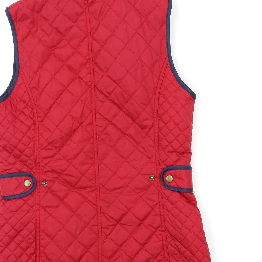 Laura Ashley Womens Red   Gilet Jacket Size 8