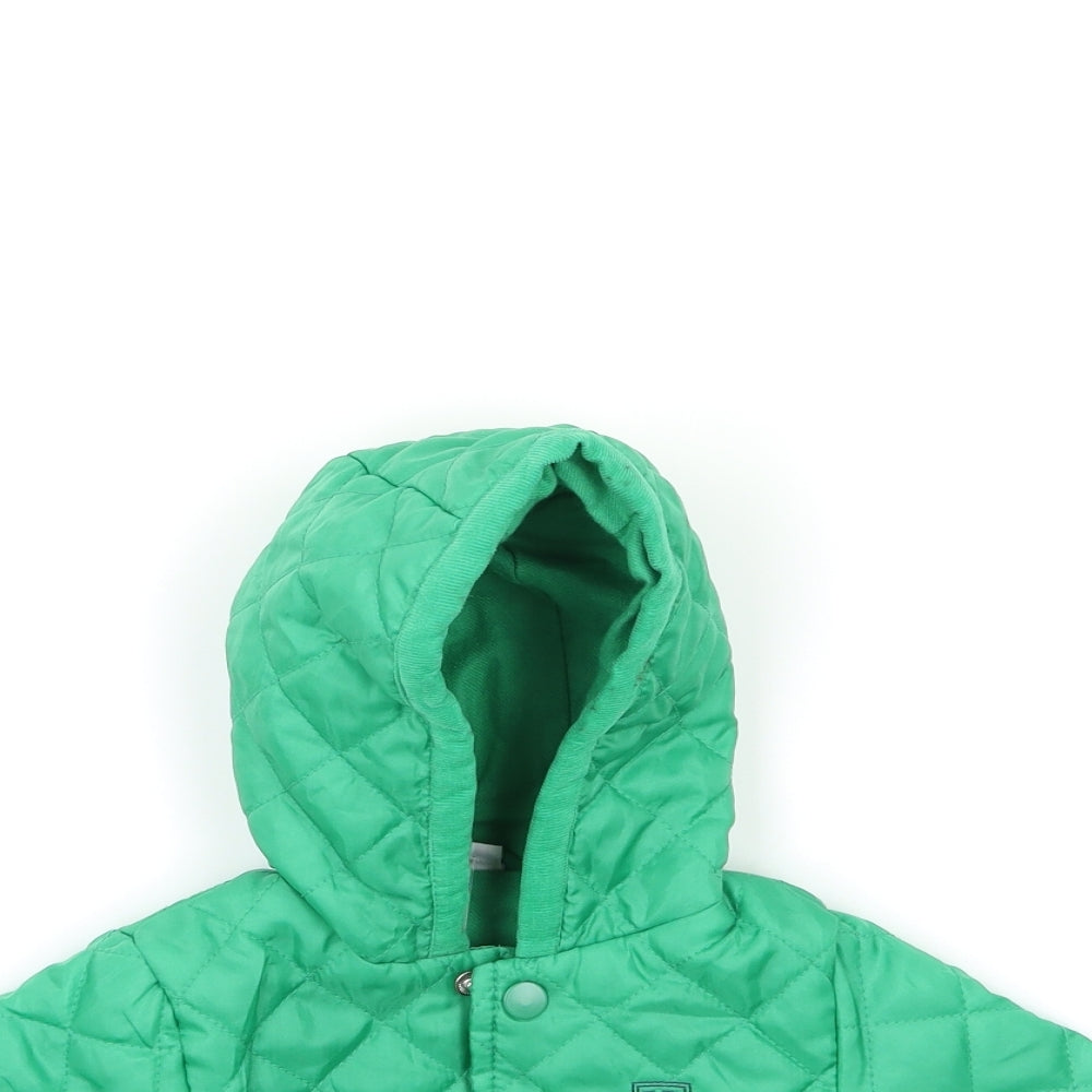 Ladybird Boys Green   Overcoat Coat Size 6-7 Years