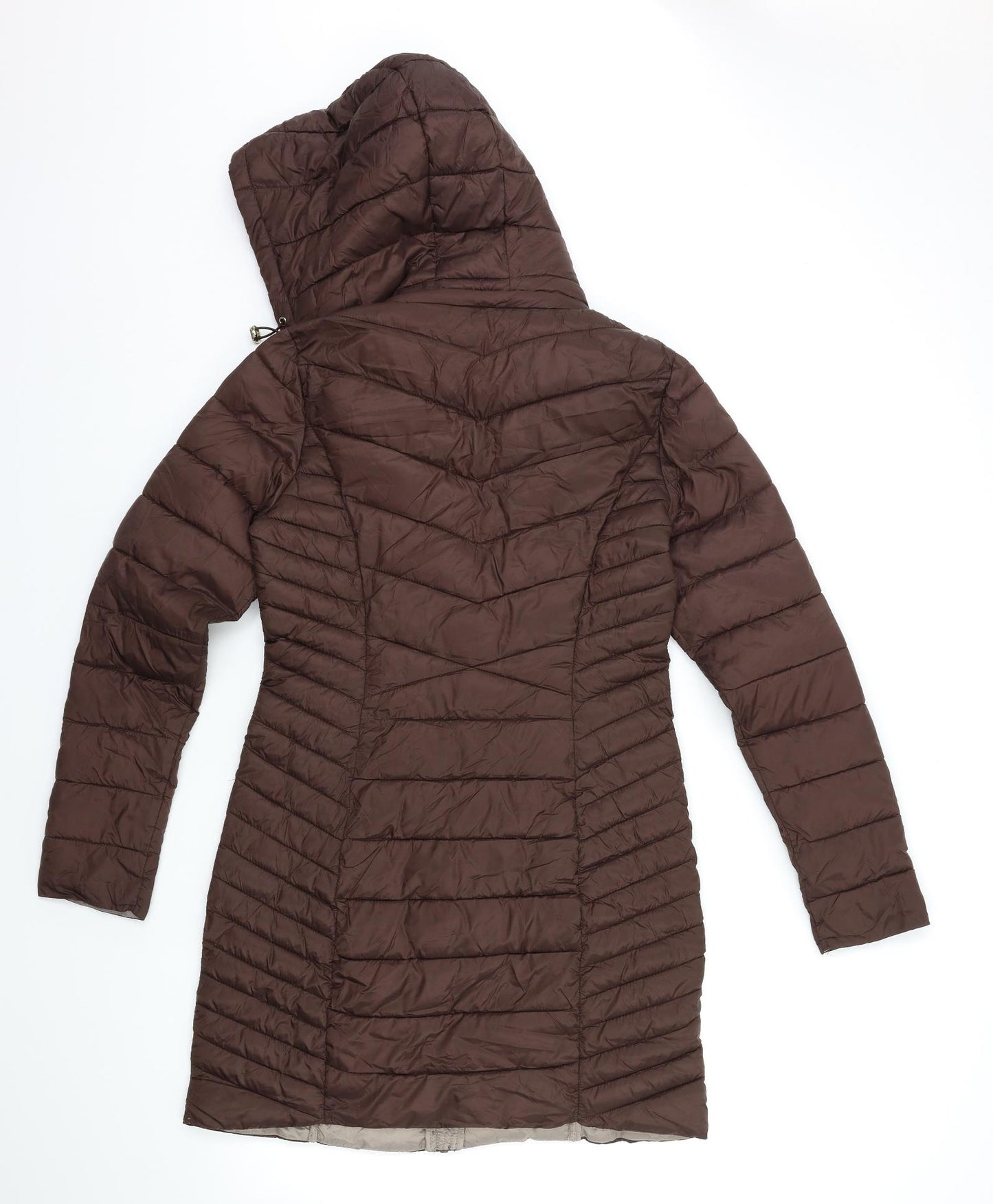 F&F Womens Brown   Puffer Jacket Coat Size 6