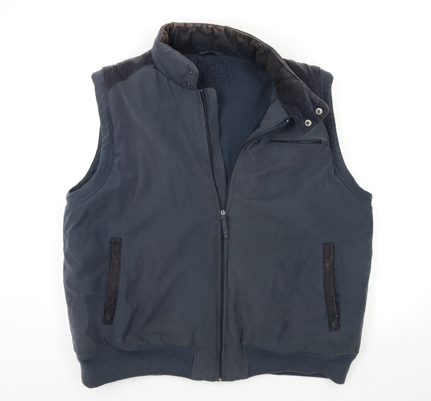 DOCK BAY Mens Grey   Gilet Jacket Size 2XL