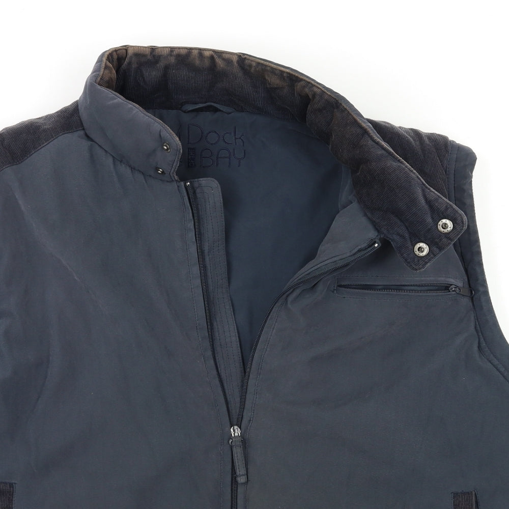 DOCK BAY Mens Grey   Gilet Jacket Size 2XL