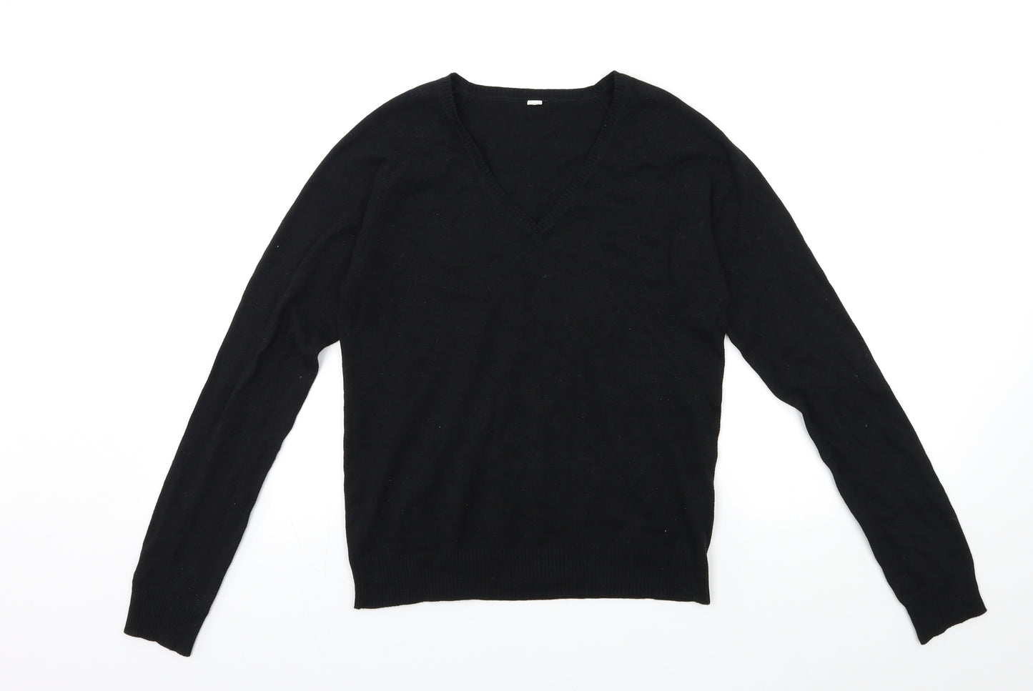 Preworn Womens Black  Knit Pullover Jumper Size L