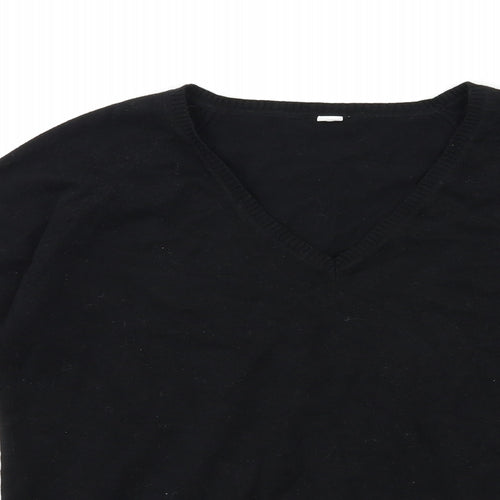 Preworn Womens Black  Knit Pullover Jumper Size L