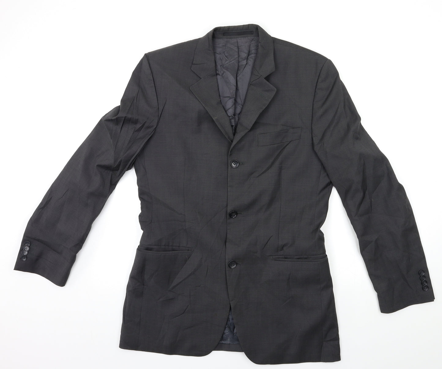 Preworn Mens Grey   Jacket Suit Jacket Size 46