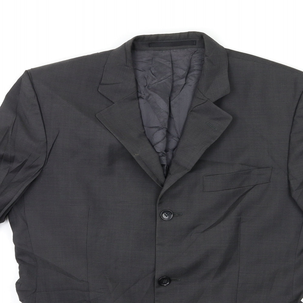 Preworn Mens Grey   Jacket Suit Jacket Size 46
