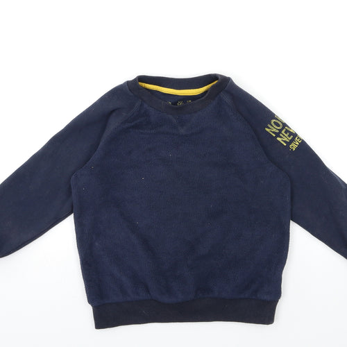F&F Boys Blue   Pullover Sweatshirt Size 5-6 Years
