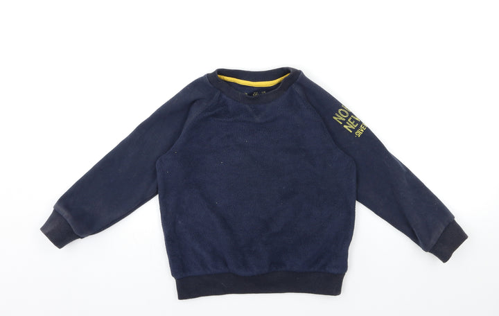 F&F Boys Blue   Pullover Sweatshirt Size 5-6 Years