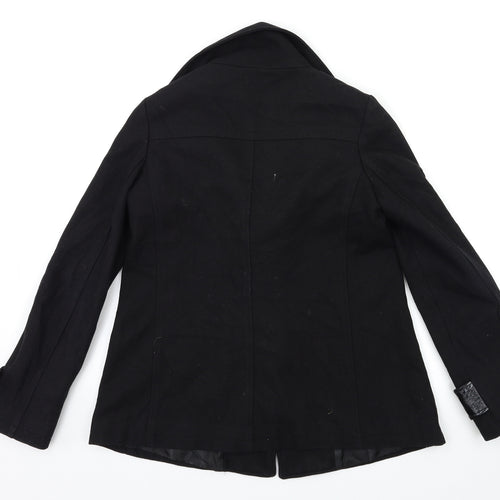 La Redoute Womens Black   Overcoat Coat Size 6