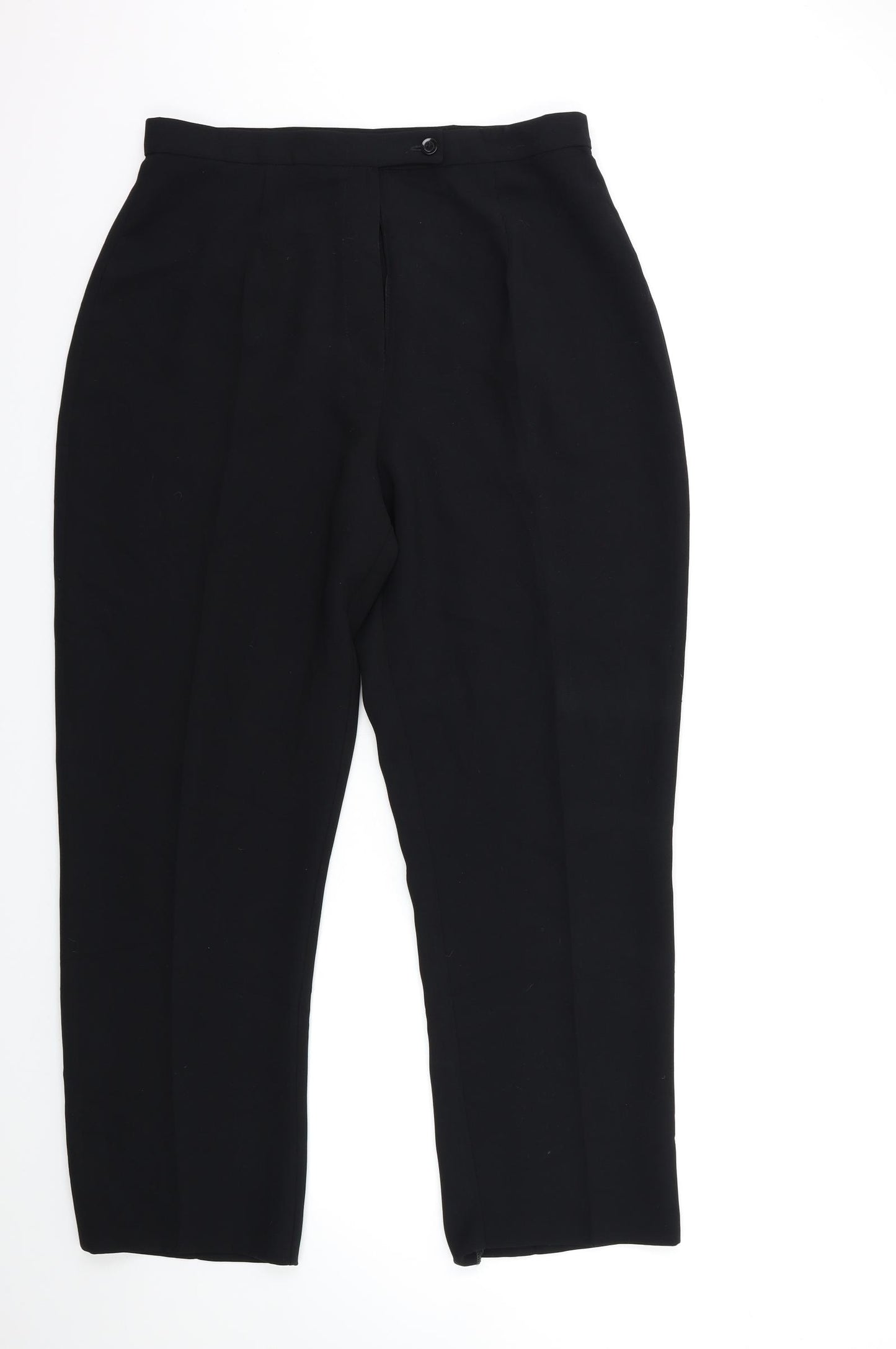 Wrap & Weft Womens Black   Trousers  Size 18 L27 in