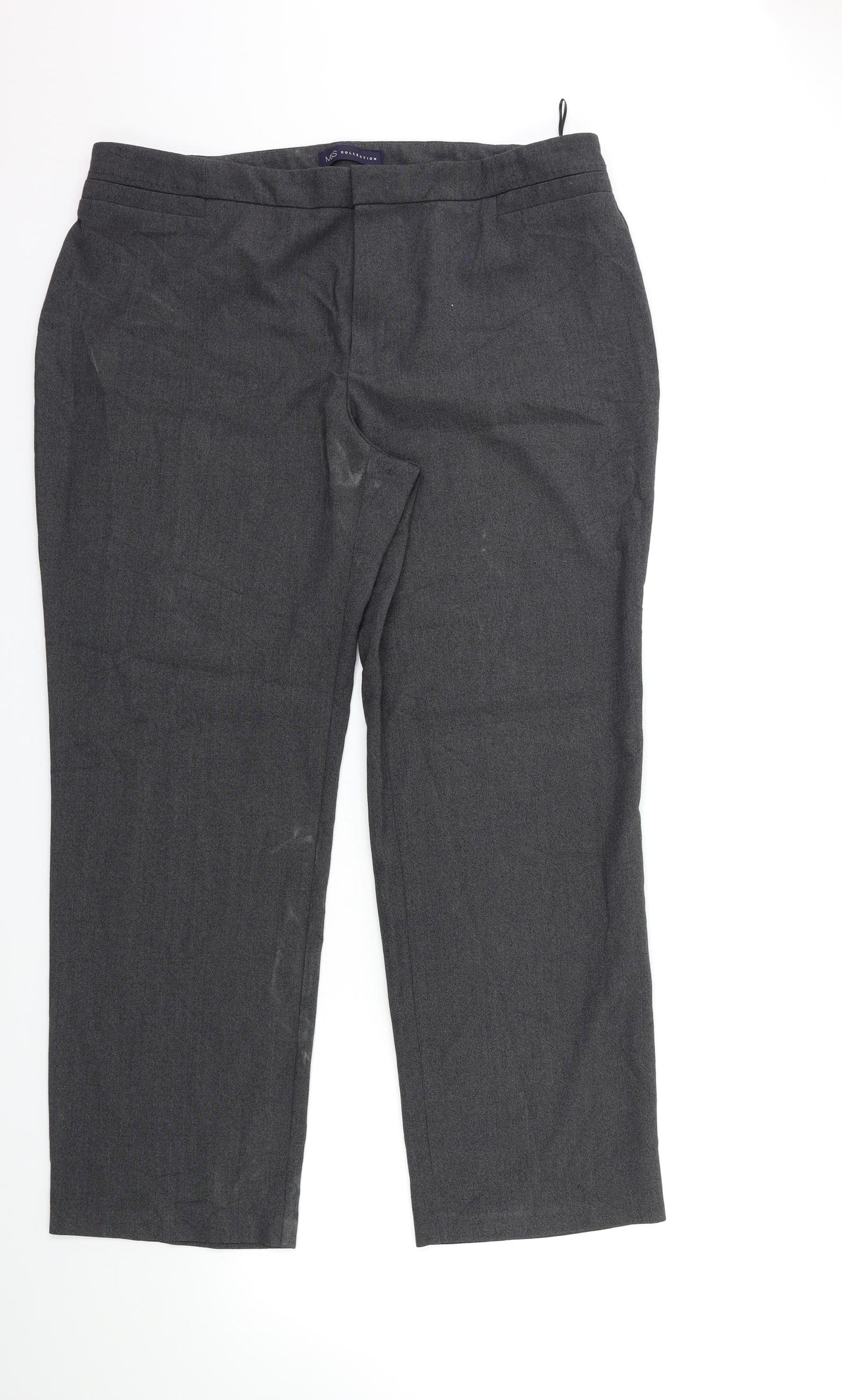 Marks and Spencer Womens Grey   Trousers  Size 16 L28 in