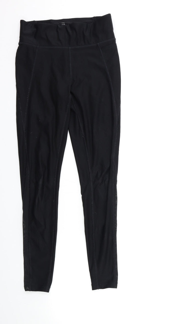 George Womens Black Compression Leggings Size 6 L26 in