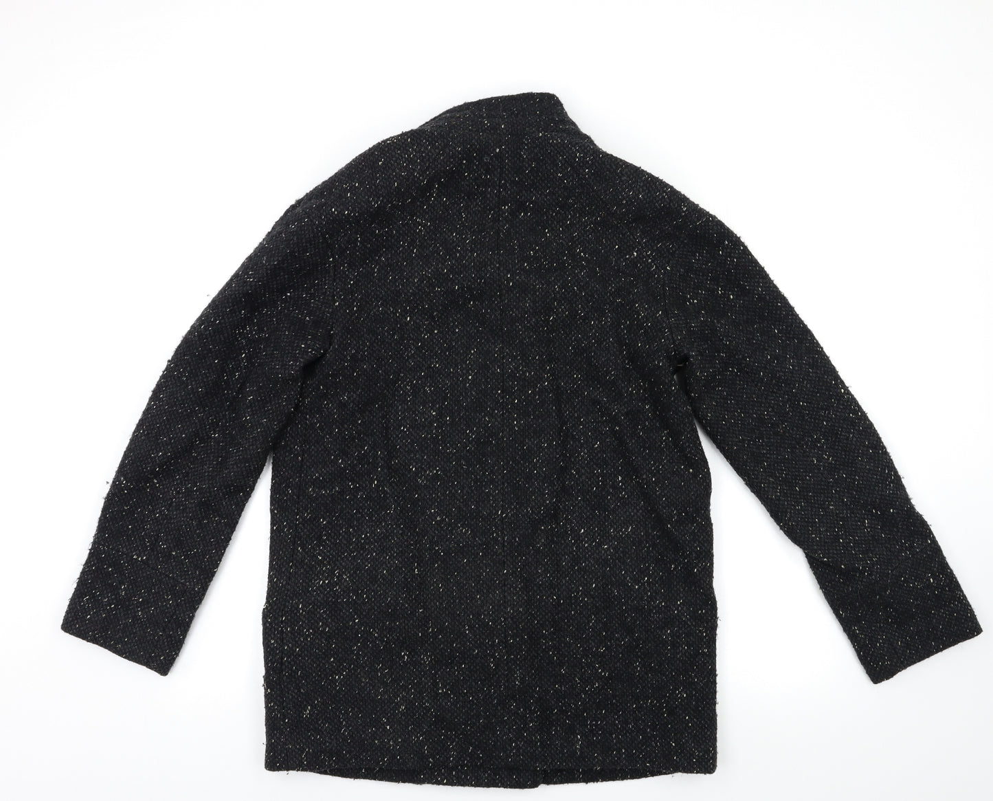 Mango Womens Black   Overcoat Coat Size M