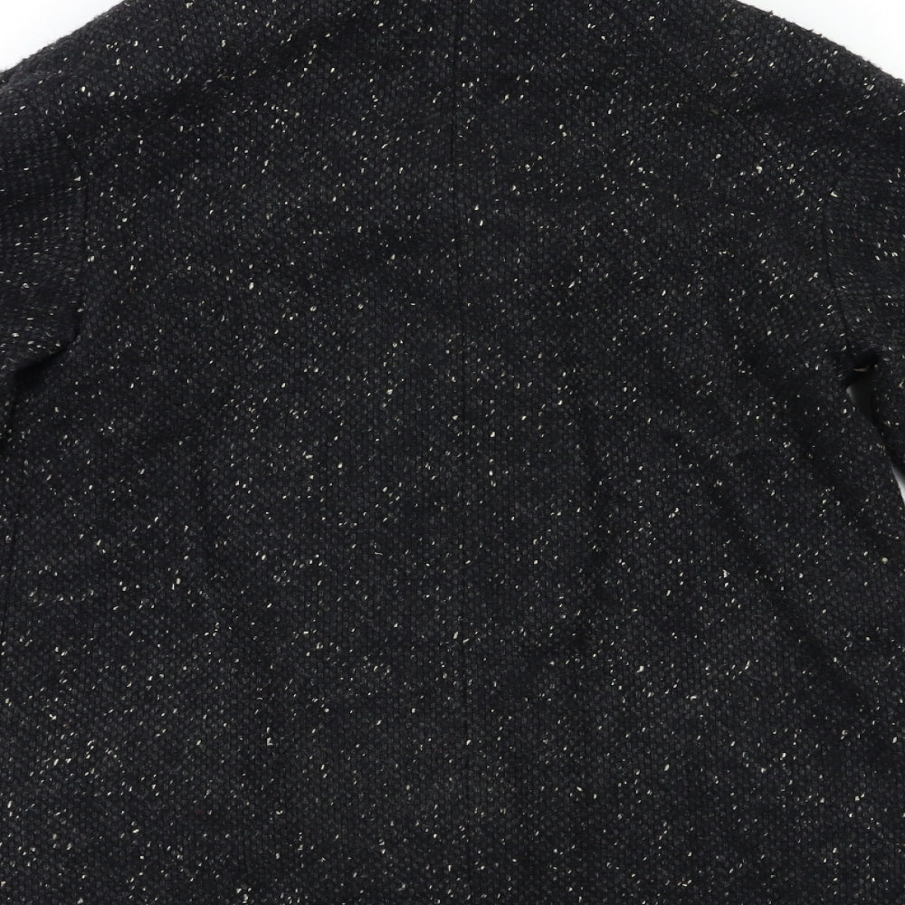 Mango Womens Black   Overcoat Coat Size M