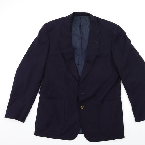 WILLIAM CHRISTIAN Mens Blue   Jacket Suit Jacket Size 42